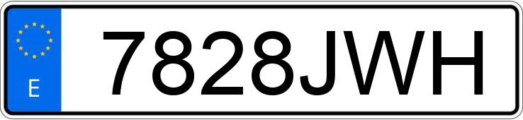 Numer rejestracyjny 7828JWH posiada TRS ONE Numer rejestracyjny 7828JWH posiada TRS ONE