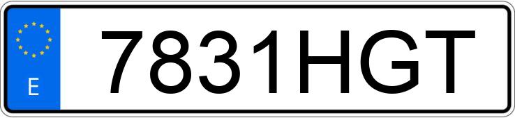 Numer rejestracyjny 7831HGT posiada TOYOTA AURIS