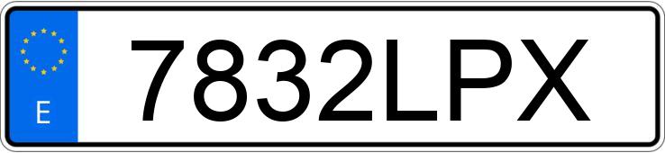 Numer rejestracyjny 7832LPX posiada PORSCHE MACAN