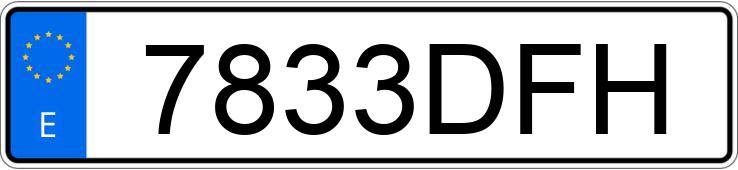 Numer rejestracyjny 7833DFH posiada CITROEN C4