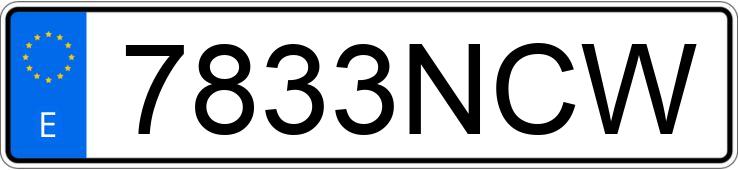 Numer rejestracyjny 7833NCW posiada BMW SERIE 5