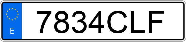 Numer rejestracyjny 7834CLF posiada NISSAN PRIMERA