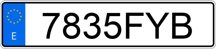 Numer rejestracyjny 7835FYB posiada MAZDA MAZDA5