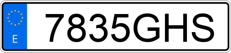 Numer rejestracyjny 7835GHS posiada SEAT LEON