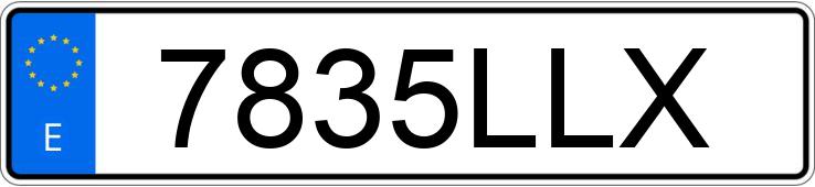 Numer rejestracyjny 7835LLX posiada VOLKSWAGEN ID.3