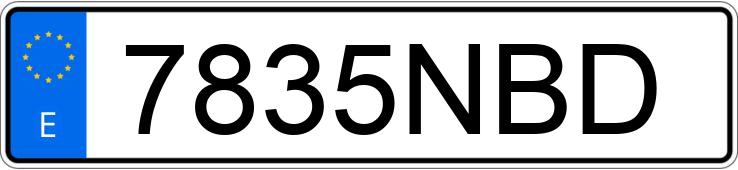 Numer rejestracyjny 7835NBD posiada VOLKSWAGEN GOLF Numer rejestracyjny 7835NBD posiada VOLKSWAGEN GOLF