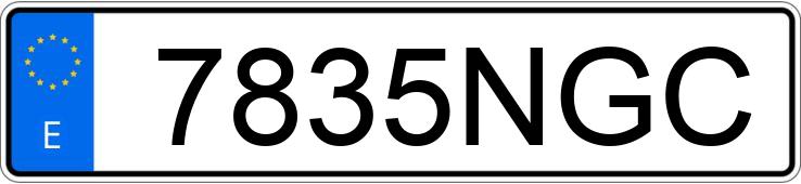 Numer rejestracyjny 7835NGC posiada AUDI A5