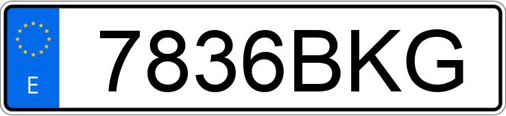 Numer rejestracyjny 7836BKG posiada CITROEN XSARA