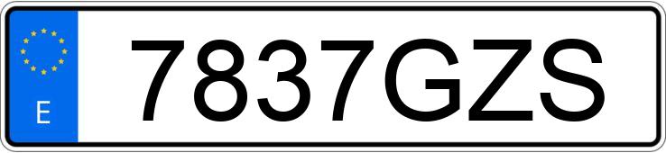 Numer rejestracyjny 7837GZS posiada JEEP CHEROKEE