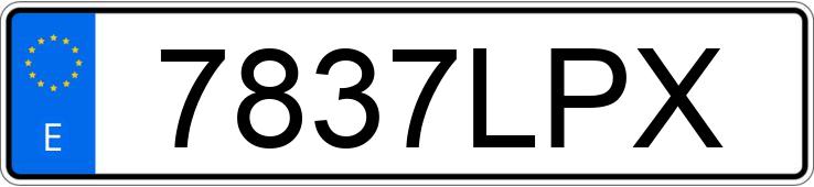 Numer rejestracyjny 7837LPX posiada RENAULT ARKANA