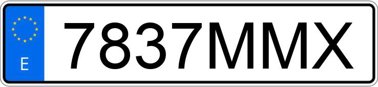 Numer rejestracyjny 7837MMX posiada SEAT ARONA