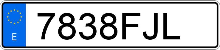 Numer rejestracyjny 7838FJL posiada CITROEN XSARA Numer rejestracyjny 7838FJL posiada CITROEN XSARA