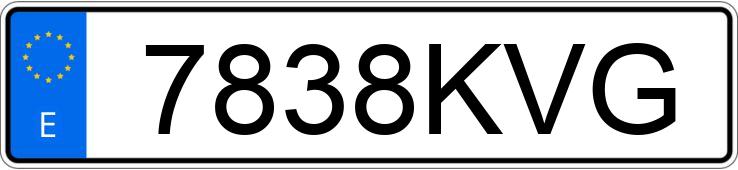 Numer rejestracyjny 7838KVG posiada DACIA DUSTER