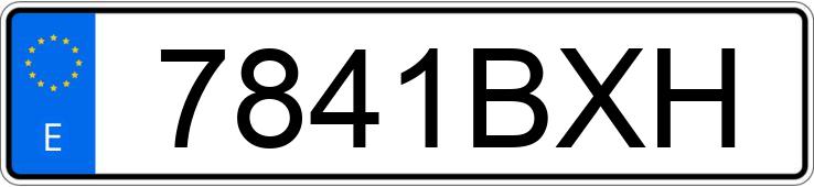 Numer rejestracyjny 7841BXH posiada BMW SERIE 8