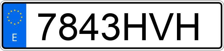 Numer rejestracyjny 7843HVH posiada KIA SPORTAGE