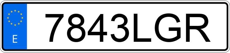 Numer rejestracyjny 7843LGR posiada SEAT TARRACO