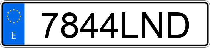 Numer rejestracyjny 7844LND posiada AUDI A7 SPORTBACK