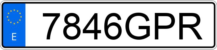 Numer rejestracyjny 7846GPR posiada CITROEN XSARA