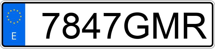 Numer rejestracyjny 7847GMR posiada MERCEDES C (204)