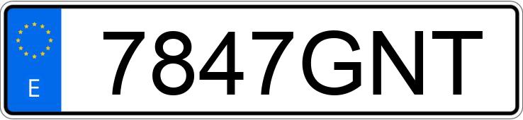Numer rejestracyjny 7847GNT posiada HONDA ACCORD