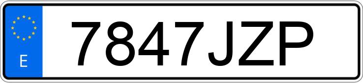 Il numero di registrazione 7847JZP ha IVECO DAILY