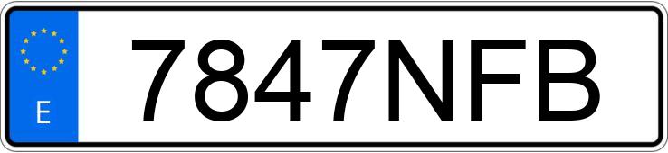 Numer rejestracyjny 7847NFB posiada VOLKSWAGEN GOLF Numer rejestracyjny 7847NFB posiada VOLKSWAGEN GOLF