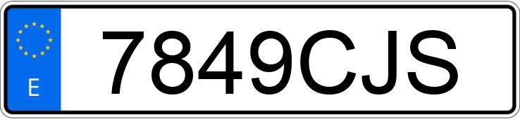 Numer rejestracyjny 7849CJS posiada PEUGEOT 206 Numer rejestracyjny 7849CJS posiada PEUGEOT 206