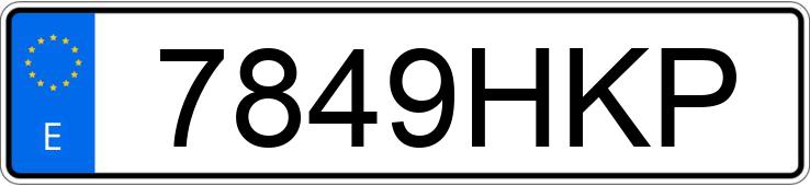 Numer rejestracyjny 7849HKP posiada OPEL COMBO