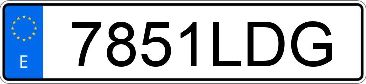 Numer rejestracyjny 7851LDG posiada TVR 280