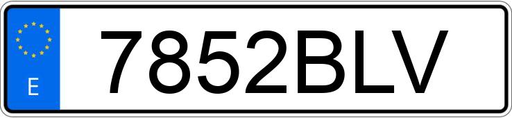 Numer rejestracyjny 7852BLV posiada CITROEN SAXO Numer rejestracyjny 7852BLV posiada CITROEN SAXO