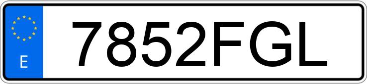 Numer rejestracyjny 7852FGL posiada PEUGEOT 207