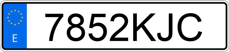 Numer rejestracyjny 7852KJC posiada VOLKSWAGEN POLO