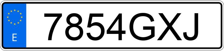 Numer rejestracyjny 7854GXJ posiada SKODA OCTAVIA