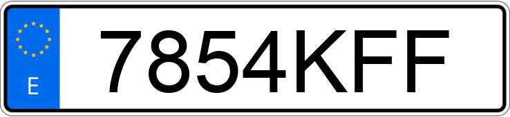 Numer rejestracyjny 7854KFF posiada BMW SERIE 1 Numer rejestracyjny 7854KFF posiada BMW SERIE 1