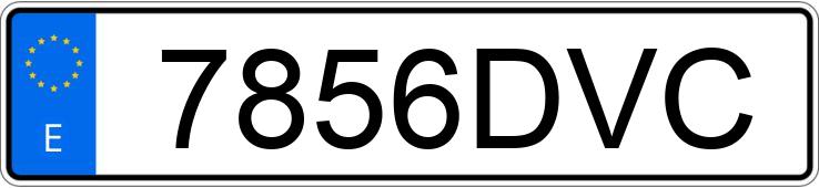 Numer rejestracyjny 7856DVC posiada SEAT IBIZA