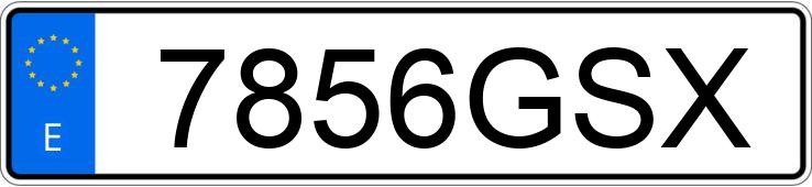 Numer rejestracyjny 7856GSX posiada SEAT IBIZA Numer rejestracyjny 7856GSX posiada SEAT IBIZA