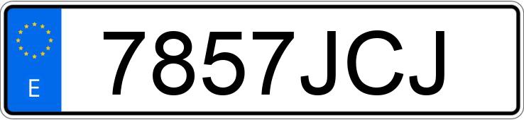 Numer rejestracyjny 7857JCJ posiada FORD S-MAX