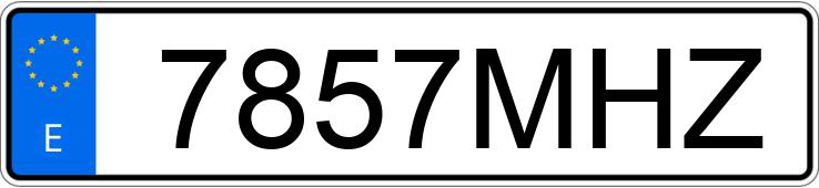Numer rejestracyjny 7857MHZ posiada FORD MUSTANG MACH-E