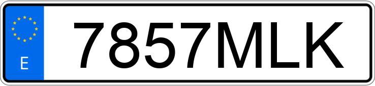 Numer rejestracyjny 7857MLK posiada BMW SERIE 3