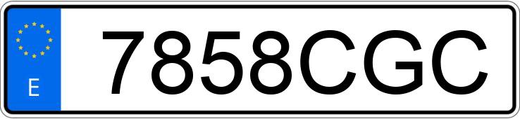 Numer rejestracyjny 7858CGC posiada OPEL VECTRA