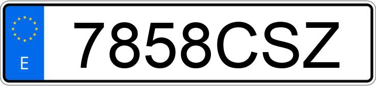 Numer rejestracyjny 7858CSZ posiada OPEL ASTRA