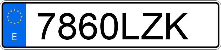 Numer rejestracyjny 7860LZK posiada FIAT DUCATO