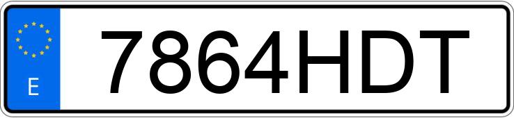 Numer rejestracyjny 7864HDT posiada KYMCO SUPER DINK