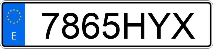 Numer rejestracyjny 7865HYX posiada NISSAN MICRA