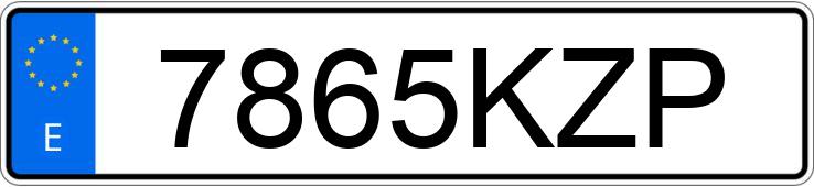 Numer rejestracyjny 7865KZP posiada RENAULT KANGOO MAXI