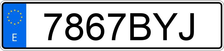 Numer rejestracyjny 7867BYJ posiada YAMAHA DT 125