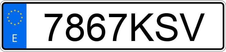 Numer rejestracyjny 7867KSV posiada TOYOTA AURIS