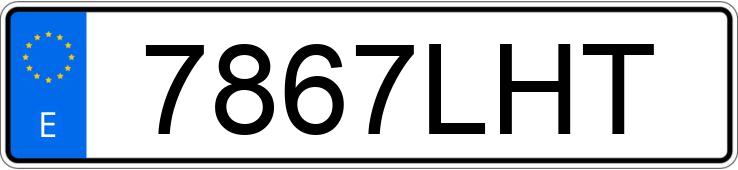 Numer rejestracyjny 7867LHT posiada MITSUBISHI L 200