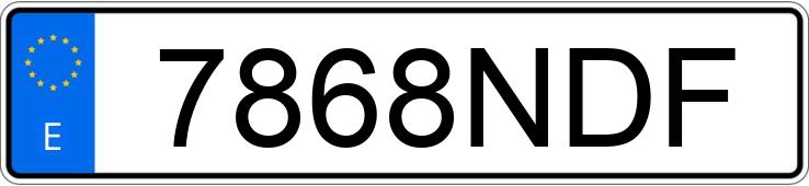 Numer rejestracyjny 7868NDF posiada JEEP AVENGER