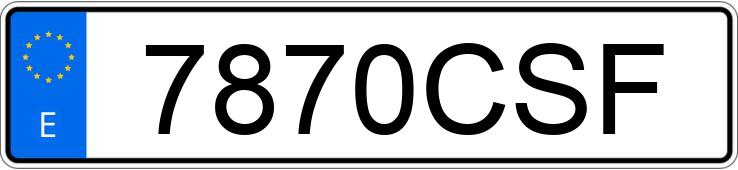 Numer rejestracyjny 7870CSF posiada SEAT LEON